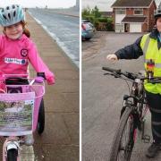 Jess has been cycling since she lost her baby sister Georgie when she was six