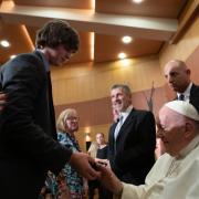 Dylan meeting Pope Francis