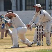 New Brighton batting in their defeat against Northern