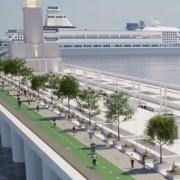 An artist's impression of how the crossing between Wirral and Liverpool could look (Liverpool City Region)