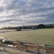 Caldy RFC's Paton Field pictured before their game was postponed