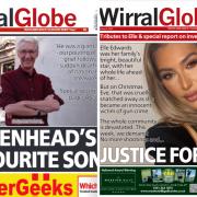 Some of the Wirral Globe's front pages from last year