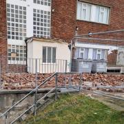 Damage at Portland Court, New Brighton. Credit: Sean Martin