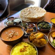 Sample of vegan and gluten free options on offer at Karma Indian Food in West Kirby