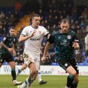 Action from Tranmere's 0-0 draw with Crewe