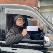 Les Powell with the receipt showing he paid £40 to update his meter. Credit: Edward Barnes