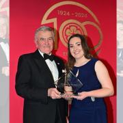 Wallasey Golf Club’s Abi Frodsham was presented with the England Golf Volunteer of the Year award for 2024 during England Golf Centenary Dinner & Awards at The Midland Manchester Hotel last Tuesday (February 13)