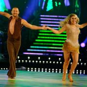 Patsy Kensit and dance partner Robin Windsor perform during the Strictly Come Dancing The Live Tour dress rehearsal at The Capital FM Arena in Nottingham