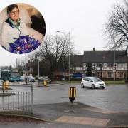 The busy junction in Spital, where Thomas Willemsen (inset) was knocked down by a car