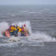 West Kirby Lifeboat crew in action