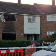 The property on Glebe Hey Road in Woodchurch following suspected gas explosion on Monday (April 1)