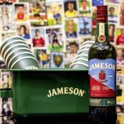 Tranmere's 1991 away shirt has been used by Jamesons on a new whiskey bottle design
