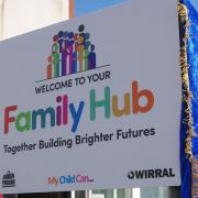 Wirral family hub sign