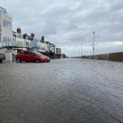 A flooded South Parade in West Kirby on Tuesday (April 9). Picture: Ed Barnes