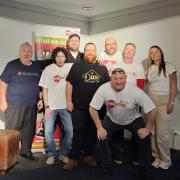 The group of novice comedians who took part in comedy night for Wirral Mencapt for Wirral Mencap on March 28 Left to right:Performers who took part in comedy night for Wirral Mencap on March 28