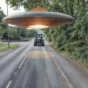 Haunted Wirral: Flying saucers over Telegraph Road. Picture courtesy of Tom Slemen