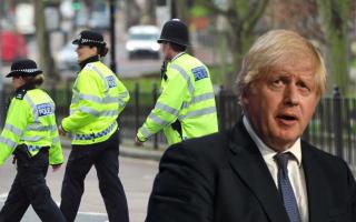 Boris Johnson outlines plans to give greater stop and search powers to police. (PA)