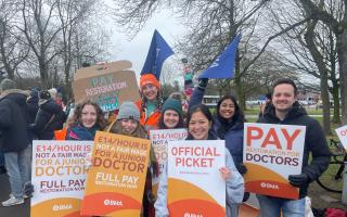 Junior doctors are striking for better pay.