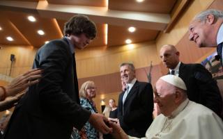 Dylan meeting Pope Francis