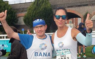 Sara and Andrew will take part in the Chester Marathon tomorrow